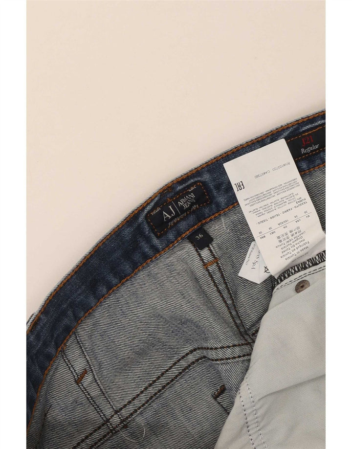 Женские прямые джинсы Armani W36 L30 синие, хлопок