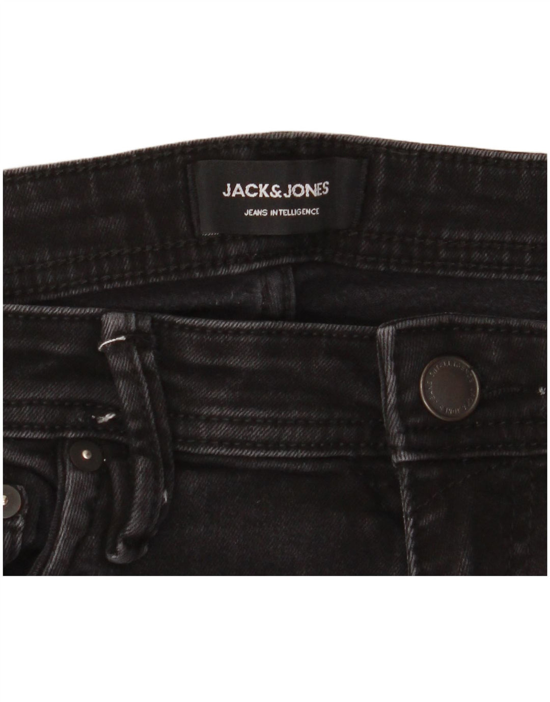 Мужские узкие джинсы Jack & Jones GLENN W33 L32, черный хлопок