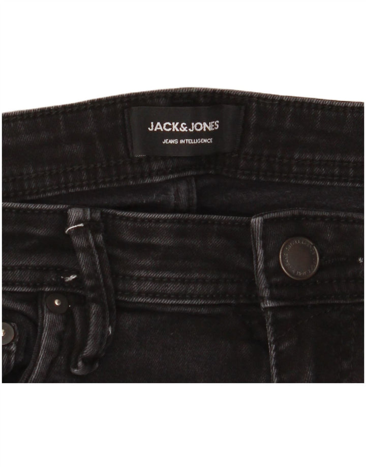 Мужские узкие джинсы Jack & Jones GLENN W33 L32, черный хлопок