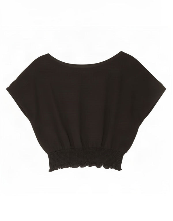 Женская блузка оверсайз Zara UK 18 XL, черная