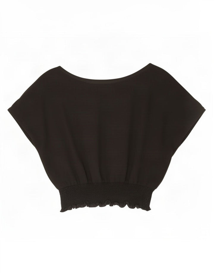 Женская блузка оверсайз Zara UK 18 XL, черная