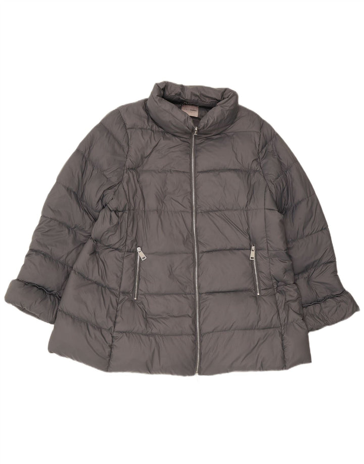 Женская стеганая куртка Fiorella Rubino UK 18 XL серая из полиамида