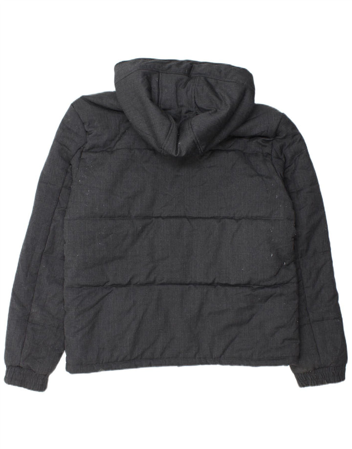 Мужская утепленная куртка French Connection с капюшоном UK 42 XL, черная шерсть