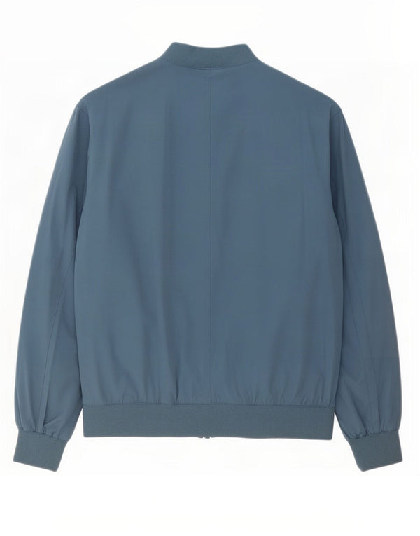 Мужская куртка-бомбер Zara UK 40, большой синий полиэстер