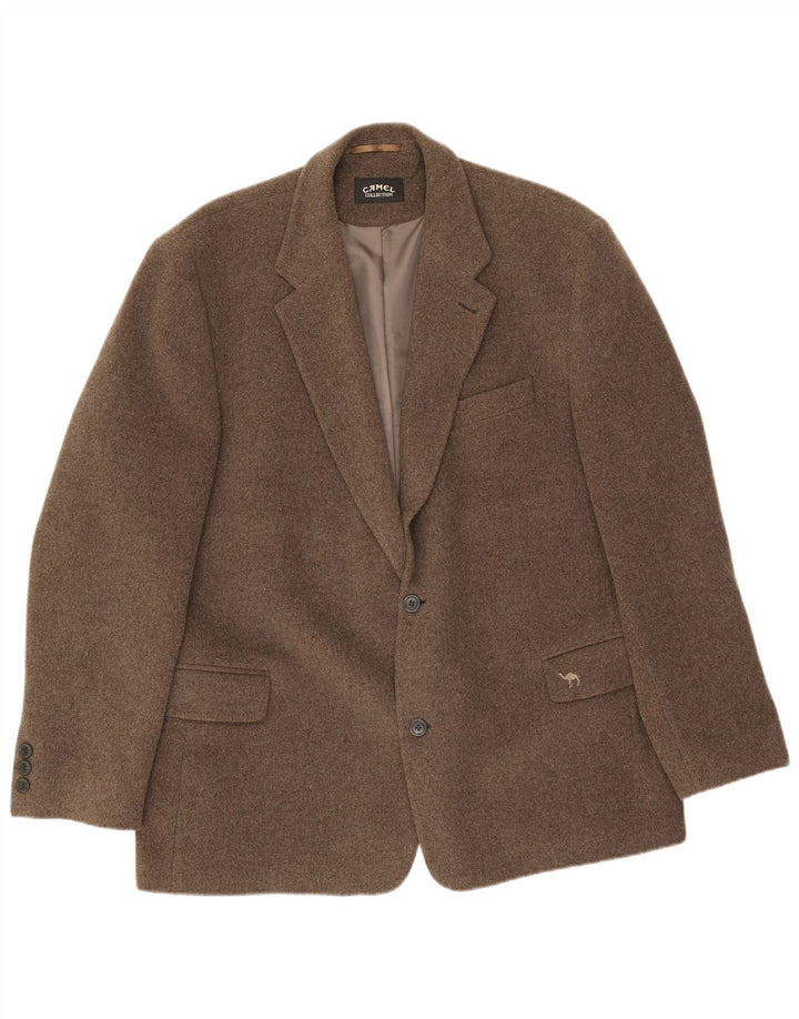 Мужской пиджак с 2 пуговицами Camel Active, Великобритания 44, 2XL, серая шерсть из натуральной шерсти