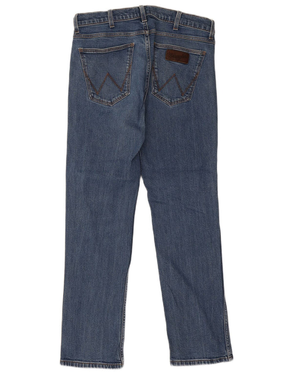 Мужские прямые джинсы Wrangler Greensboro W31 L32 синие, хлопок