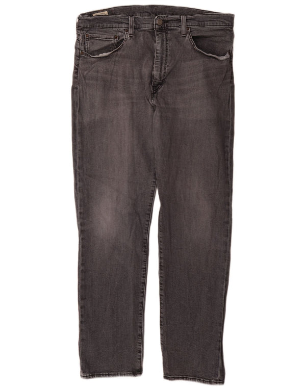 Мужские зауженные джинсы Levi's 502 W36 L34 Серые хлопковые