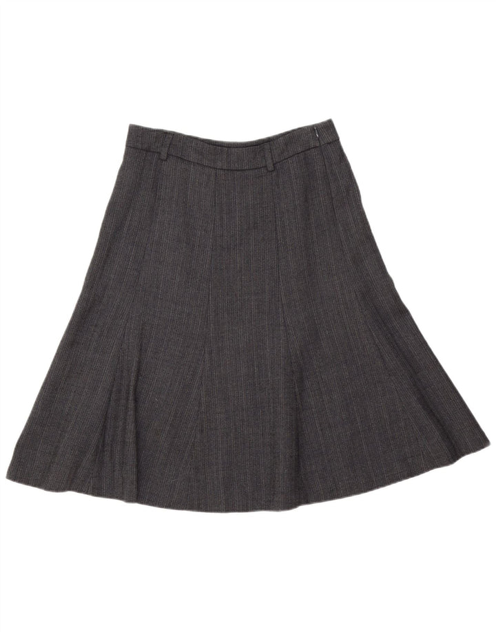 Женская юбка трапециевидного силуэта J. Crew, США 2, XS W28, серая, с рисунком «елочка», шерсть