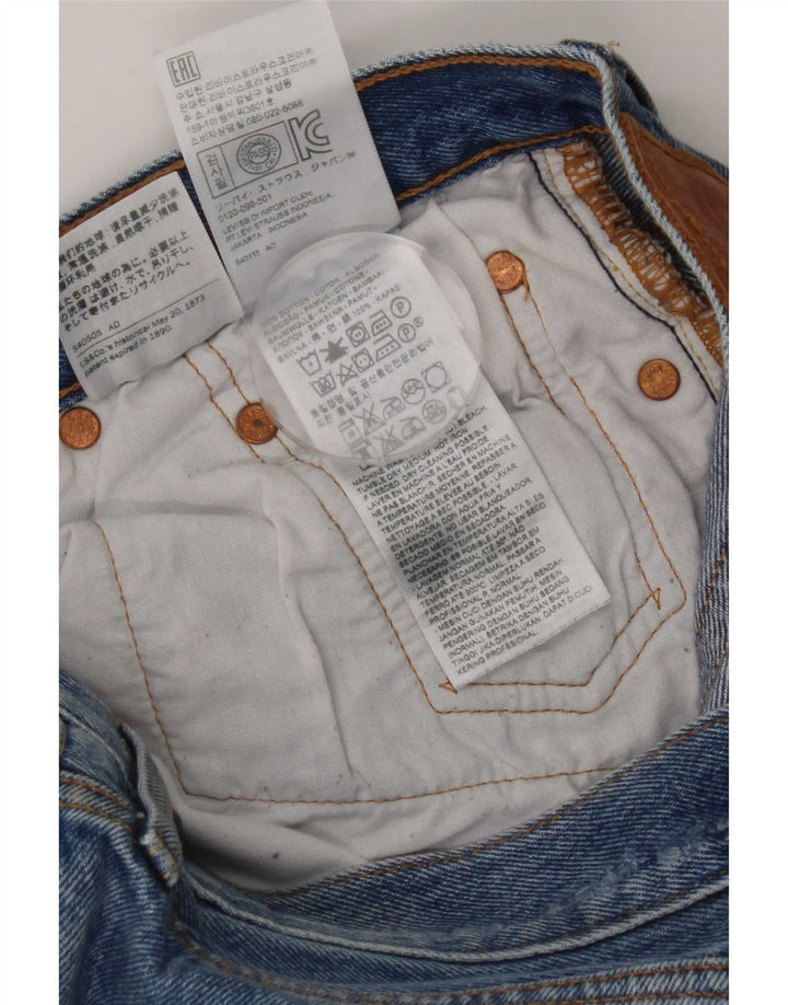 Женские прямые джинсы Levi's 501 W28 L32, синий хлопок