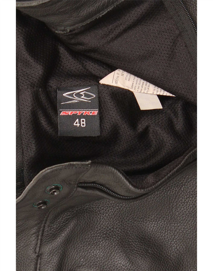 Мужские мотоциклетные кожаные брюки Spyke IT 48 Medium W30 L28 черные