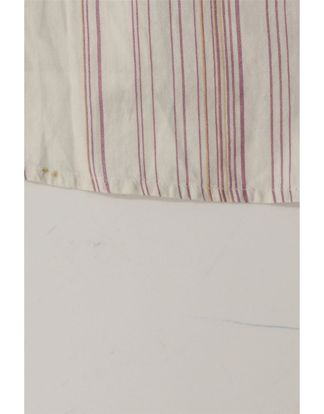 KAPPA Мужская рубашка с коротким рукавом из хлопка средней длины в белую полоску