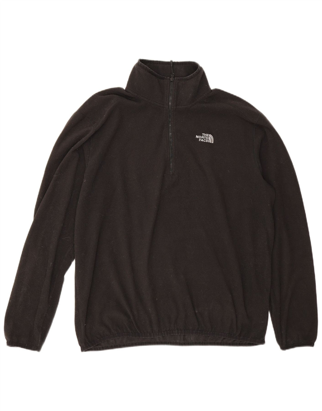 Мужской флисовый джемпер с воротником на молнии The North Face, большой черный полиэстер