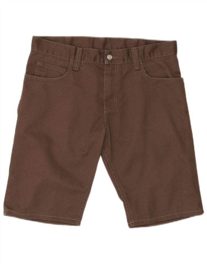 Carhartt Мужские повседневные шорты W32 Средне-коричневые из полиэстера