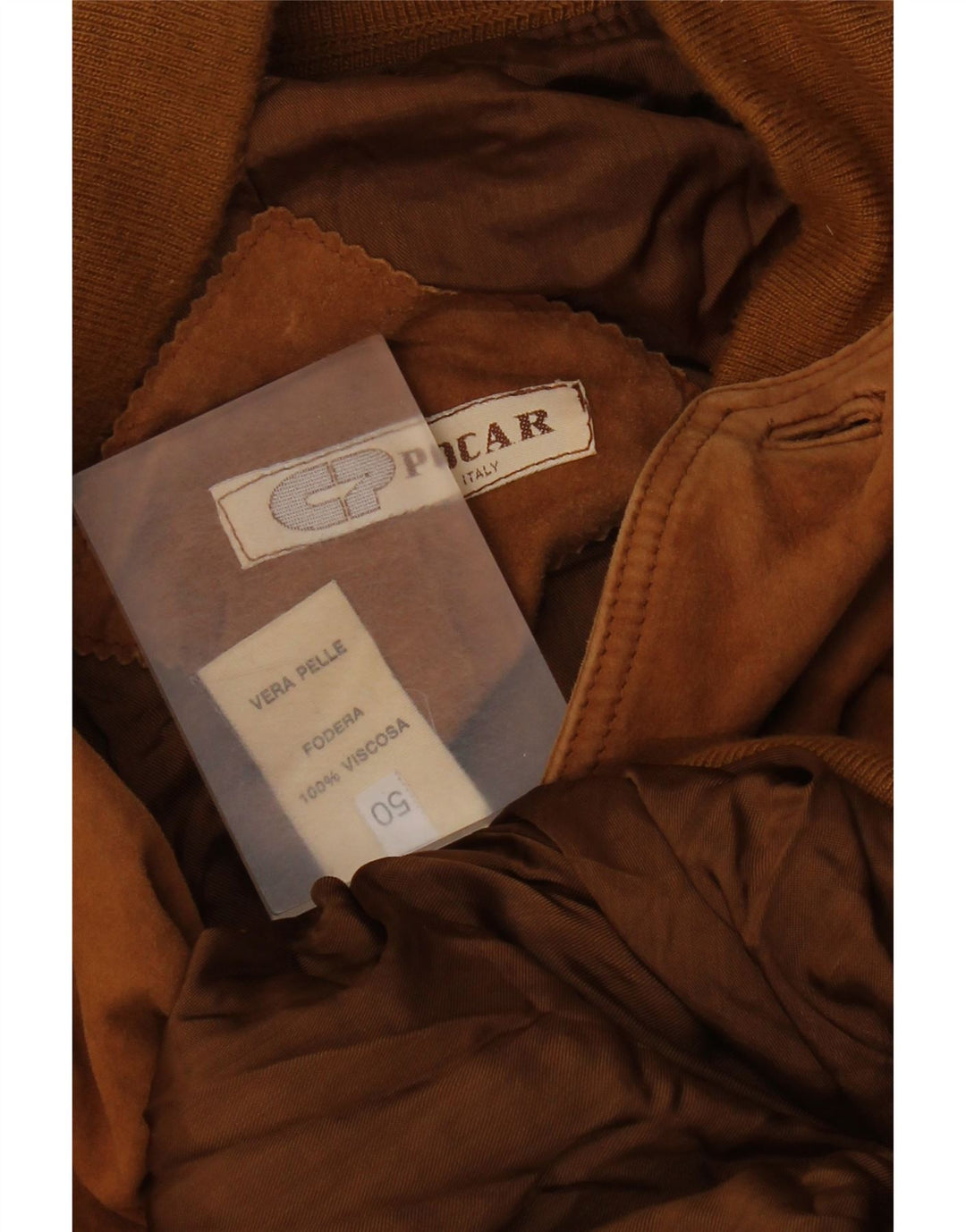 Винтажный мужской замшевый бомбер IT 50, большой, бежевый кожаный