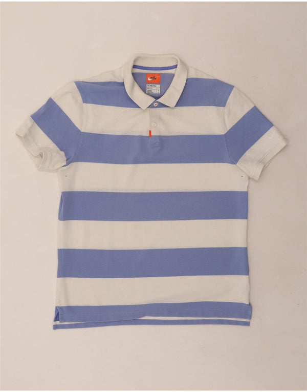 Мужская рубашка-поло для регби NIKE Dri Fit, большая хлопковая белая полоска