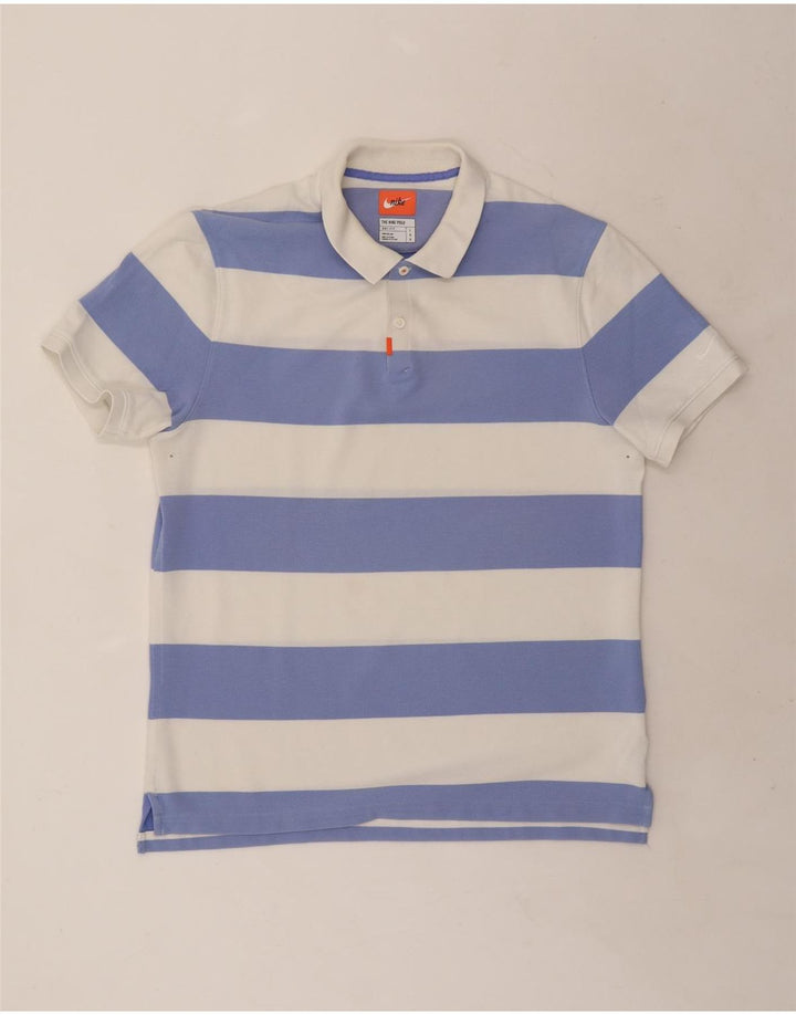 Мужская рубашка-поло для регби NIKE Dri Fit, большая хлопковая белая полоска