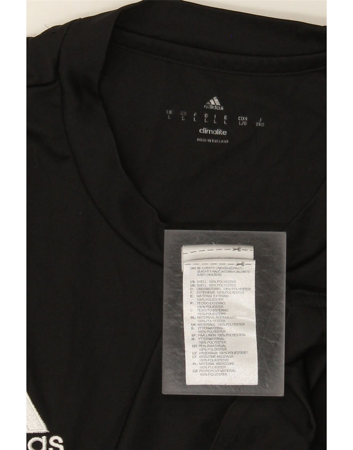 Мужская футболка Adidas Climalite, большой черный полиэстер