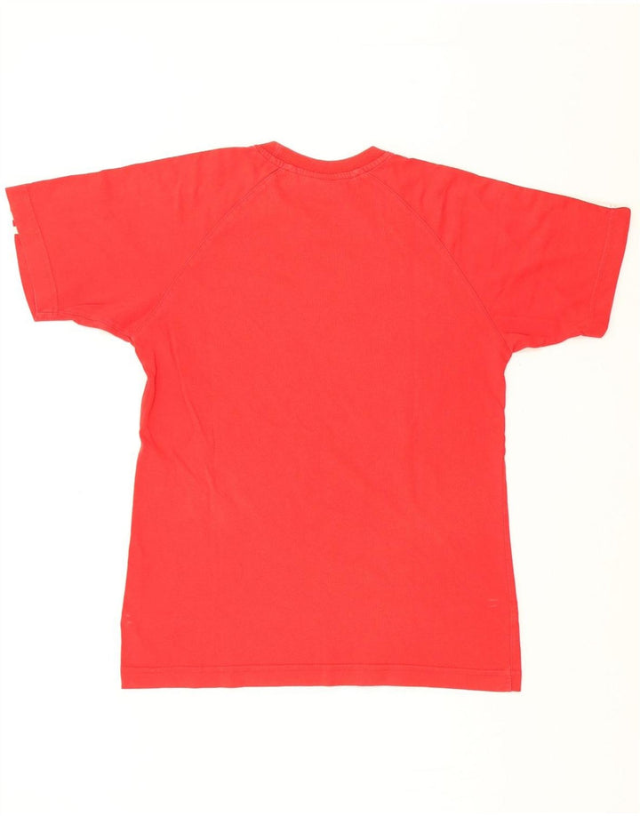ADIDAS Boys T-Shirt Top 13-14 Years Red Vintage Adidas and Second-Hand Adidas from Messina Hembry 