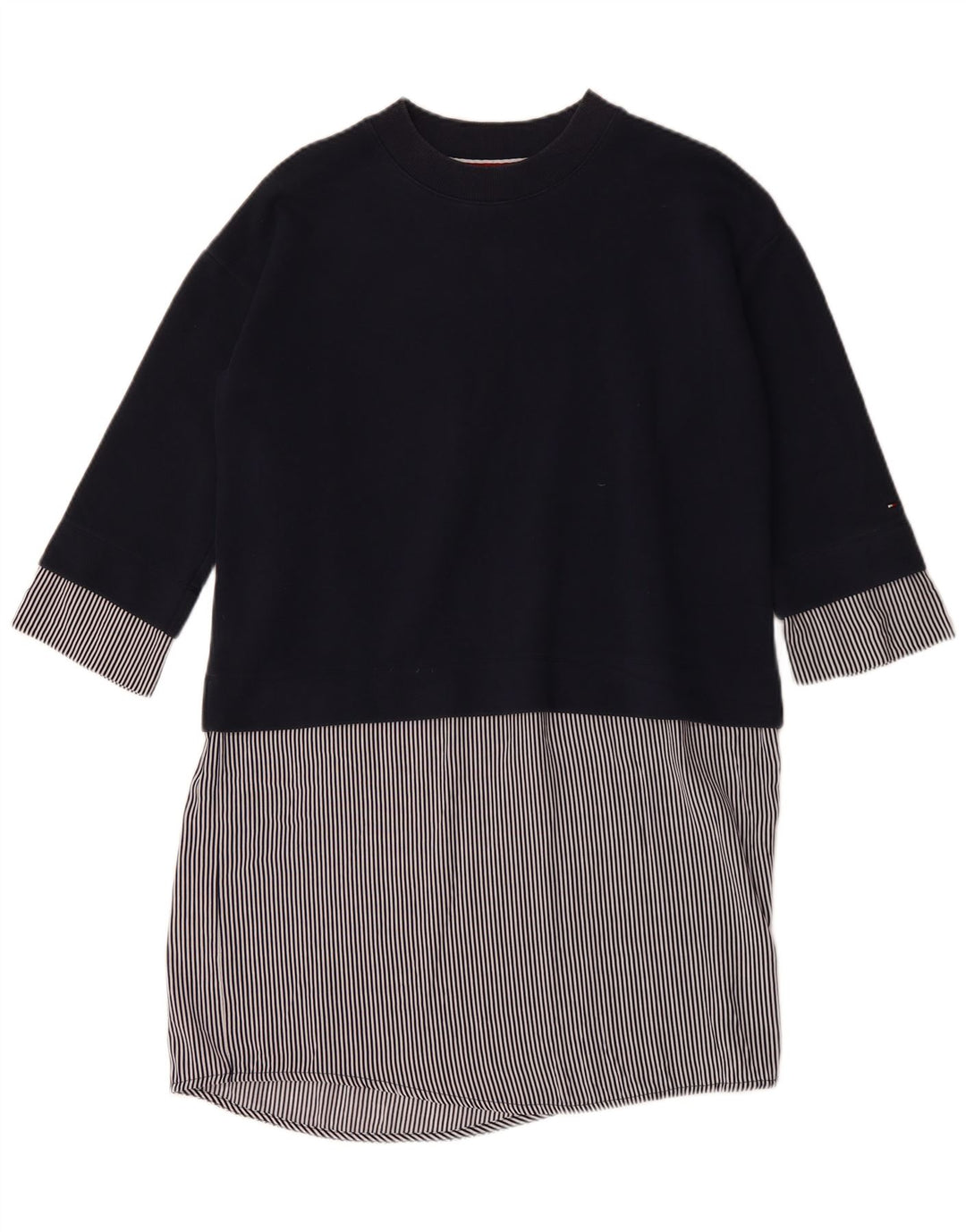 Женское платье прямого кроя TOMMY HILFIGER UK 14, средний темно-синий с цветными блоками