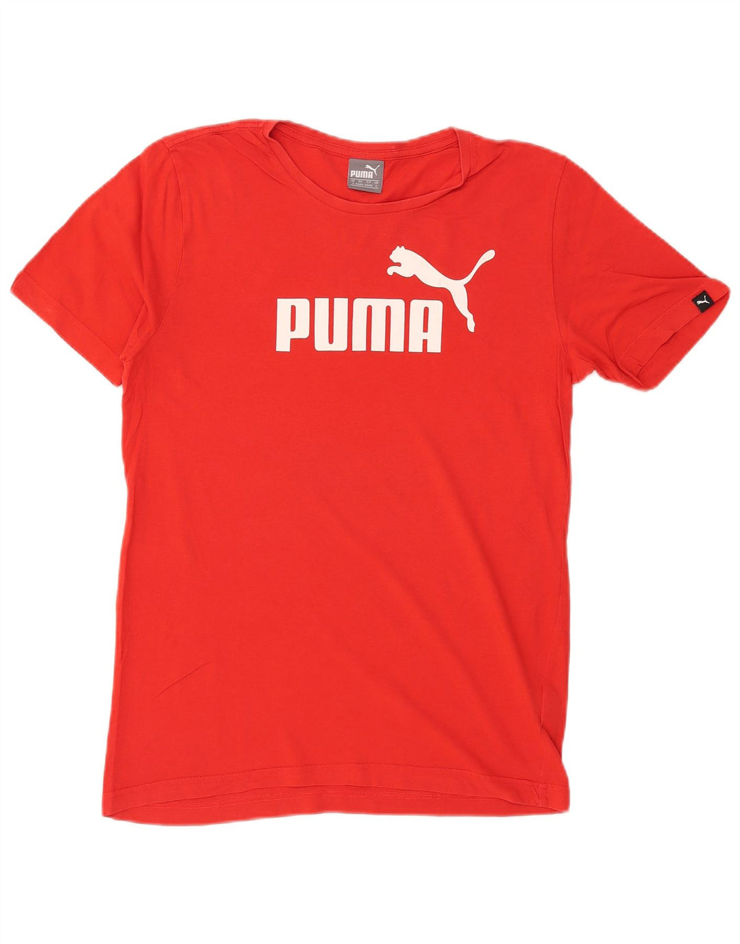 Мужская футболка с рисунком Puma, маленький красный хлопок