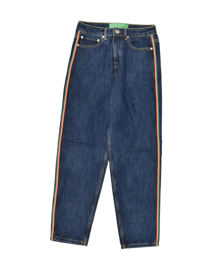BENETTON Womens Tapered Jeans W26 L27 Blue Cotton | Vintage Benetton | Thrift | Second-Hand Benetton | Used Clothing | Messina Hembry 