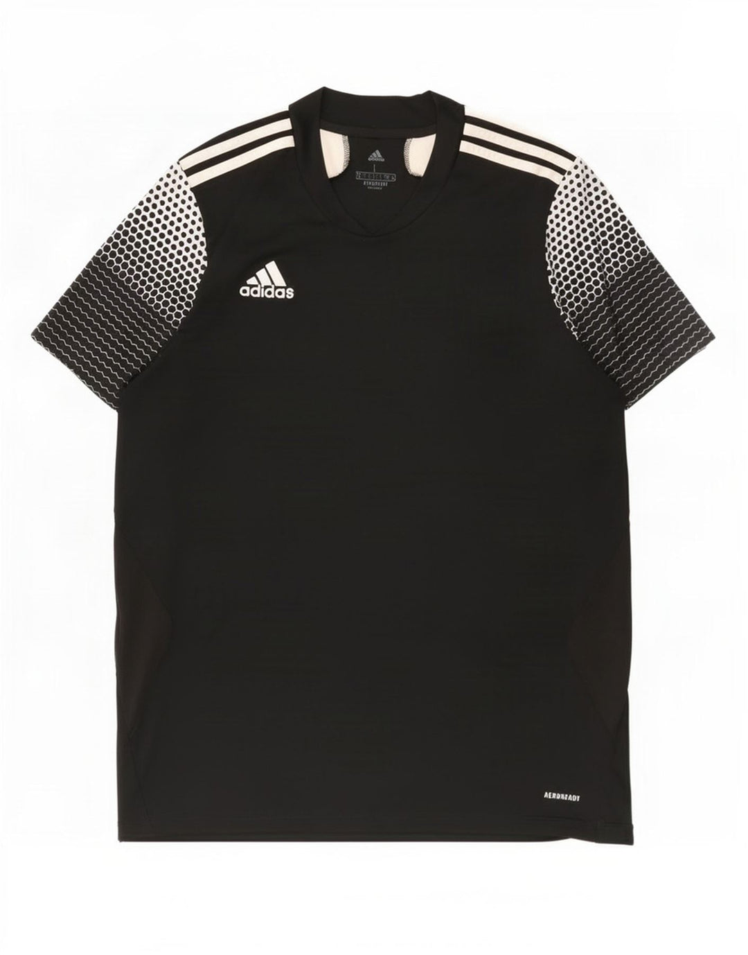 Мужская футболка Adidas Aeroready, большой черный полиэстер с цветными блоками