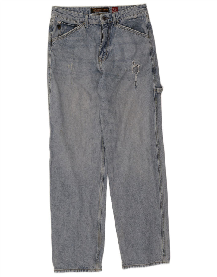Мужские прямые джинсы-карго Superdry W32 L34 синие