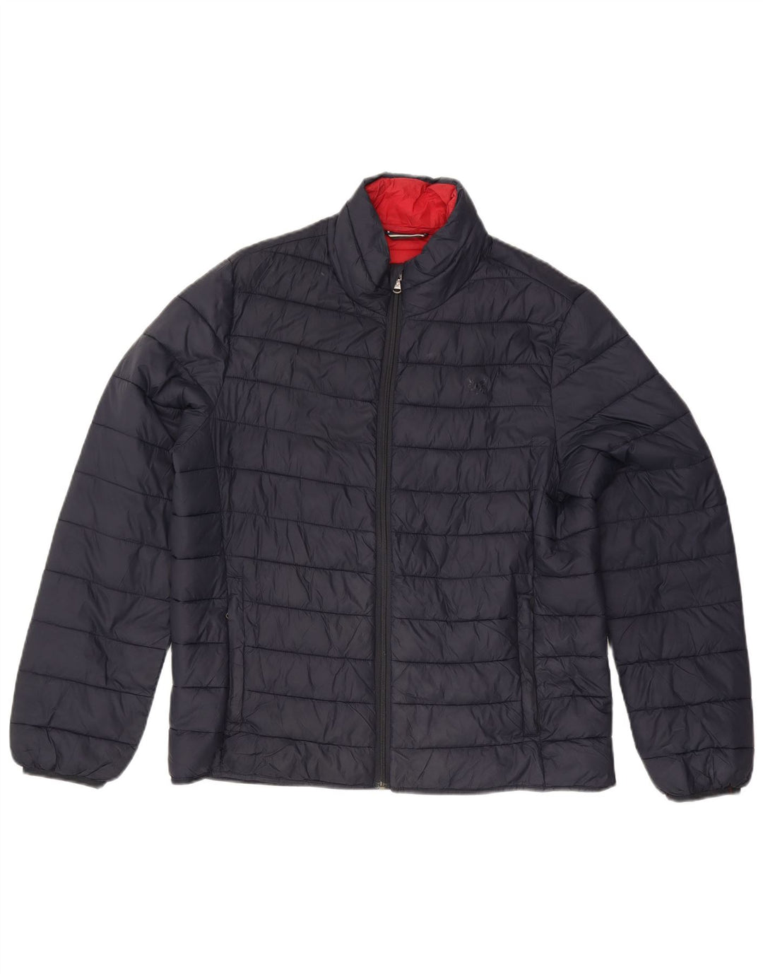 Мужская стеганая куртка CREW CLOTHING UK 38, средний темно-синий нейлон