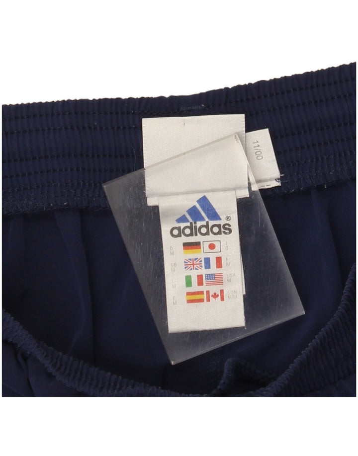 Мужские спортивные шорты Adidas среднего размера, темно-синие, полиэстер