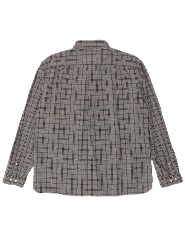 Мужская рубашка классического кроя Jack Wills XL серая в клетку из хлопка