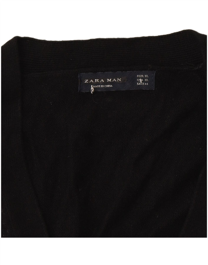 Мужской кардиган Zara XL, черный цветной блок