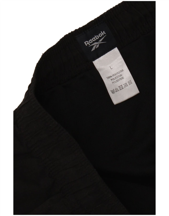 Женские спортивные шорты Reebok UK 16, большие черные из полиэстера