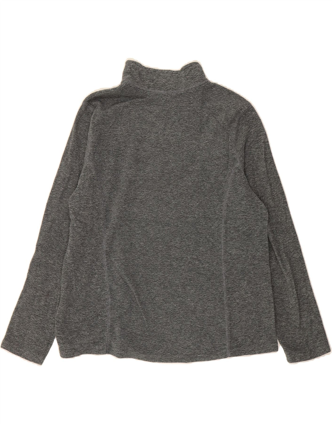 EDDIE BAUER Womens Zip Neck Fleece Jumper UK 20 2XL Grey Polyester Vintage Eddie Bauer and Second-Hand Eddie Bauer from Messina Hembry 