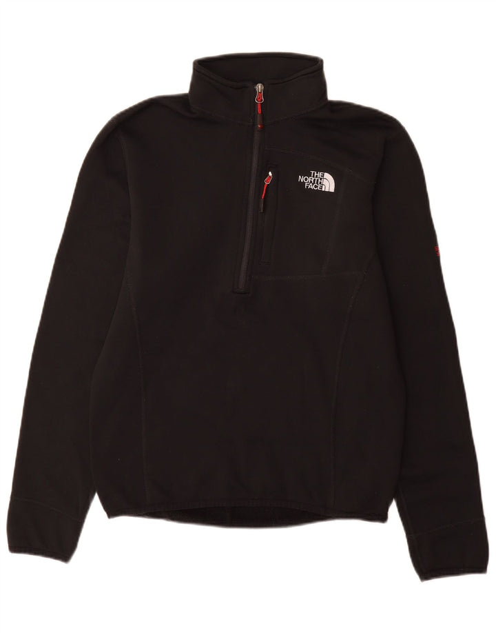 Мужской свитшот с воротником на молнии The North Face, маленький черный полиэстер