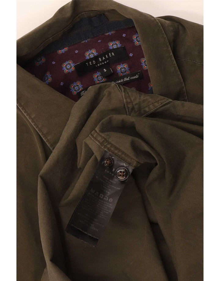 Мужская рубашка Ted Baker, размер 5 XL, цвет хаки, хлопок