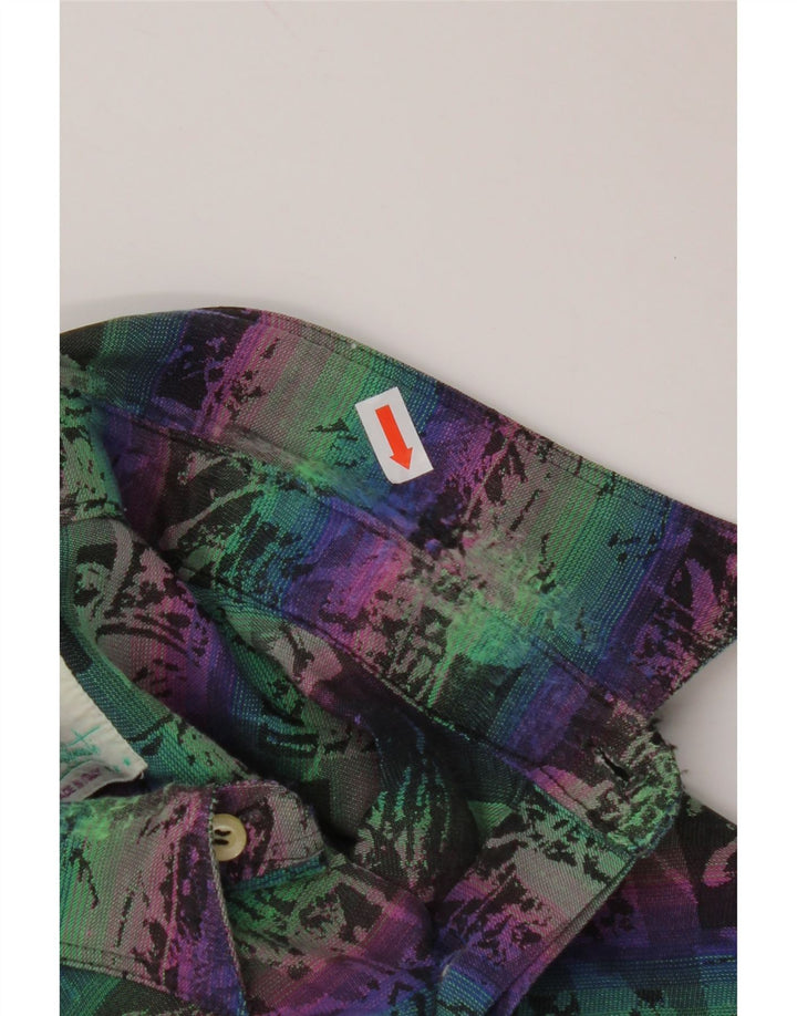 EMOZIONI Мужская рубашка с абстрактным узором, большая разноцветная хлопковая рубашка