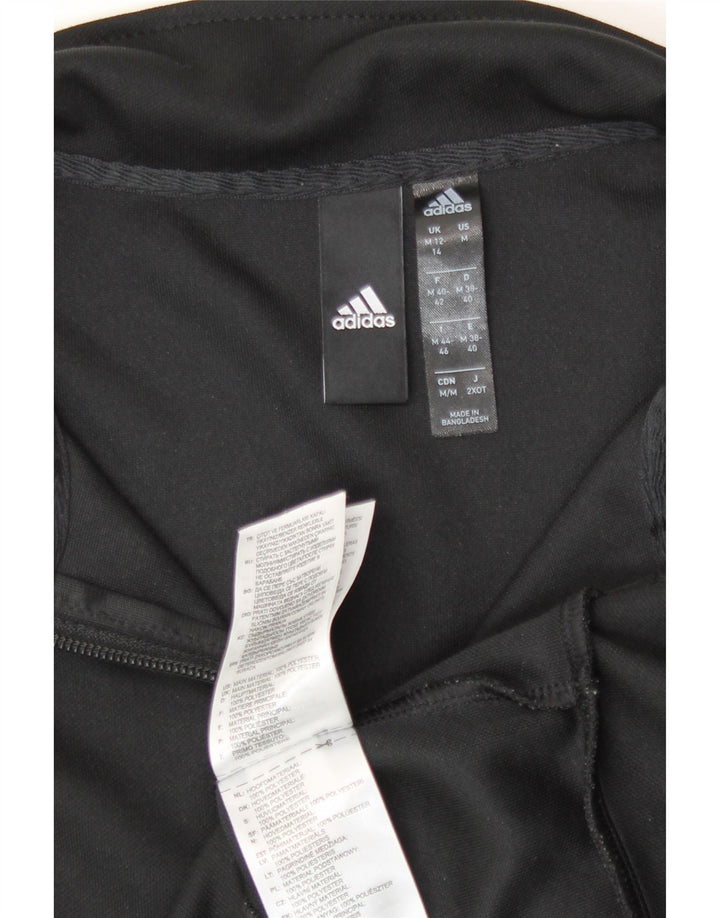 Женская спортивная куртка Adidas UK 12/14, средний черный полиэстер