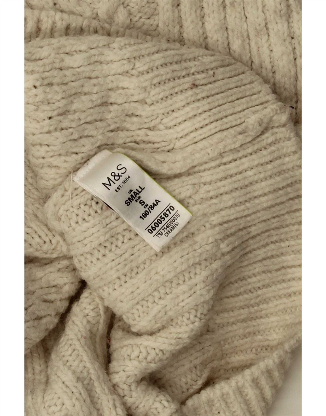 Женский свитер-кардиган оверсайз Marks & Spencer UK 10, маленький, бежевый, акрил