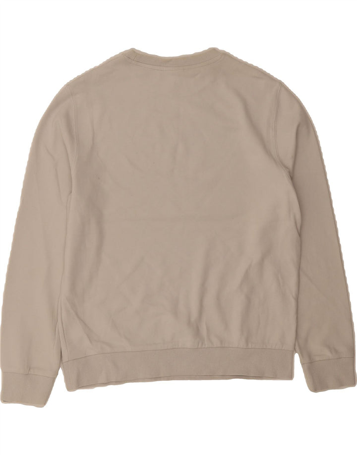 ELLESSE Womens Oversized Graphic Sweatshirt Jumper UK 12 Medium Off White Vintage Ellesse and Second-Hand Ellesse from Messina Hembry 