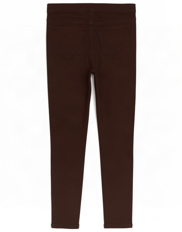 Marks & Spencer Womens Jegging Jeans UK 12 Medium W30 L27 Brown Cotton
