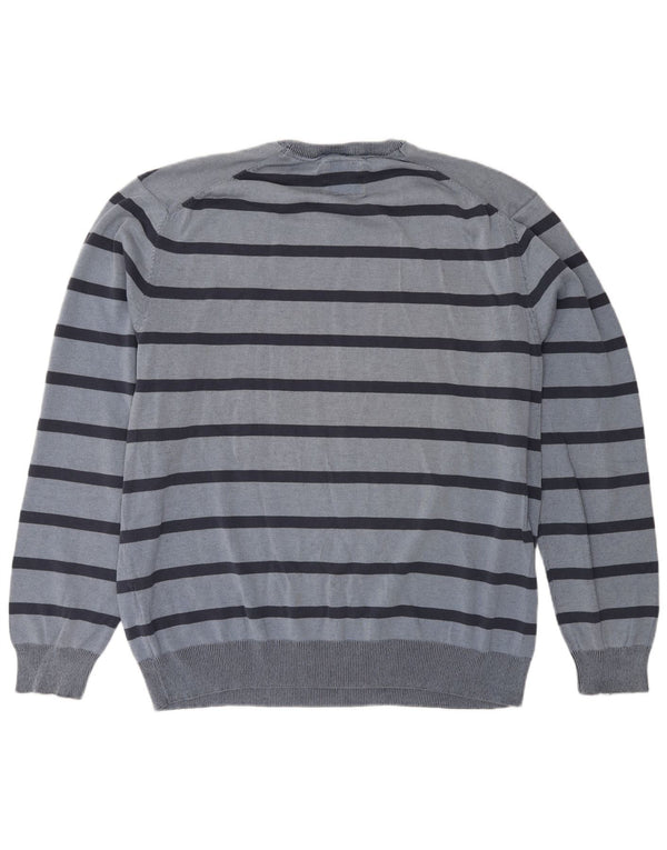 Мужской свитер Canda с круглым вырезом 2XL в синюю полоску