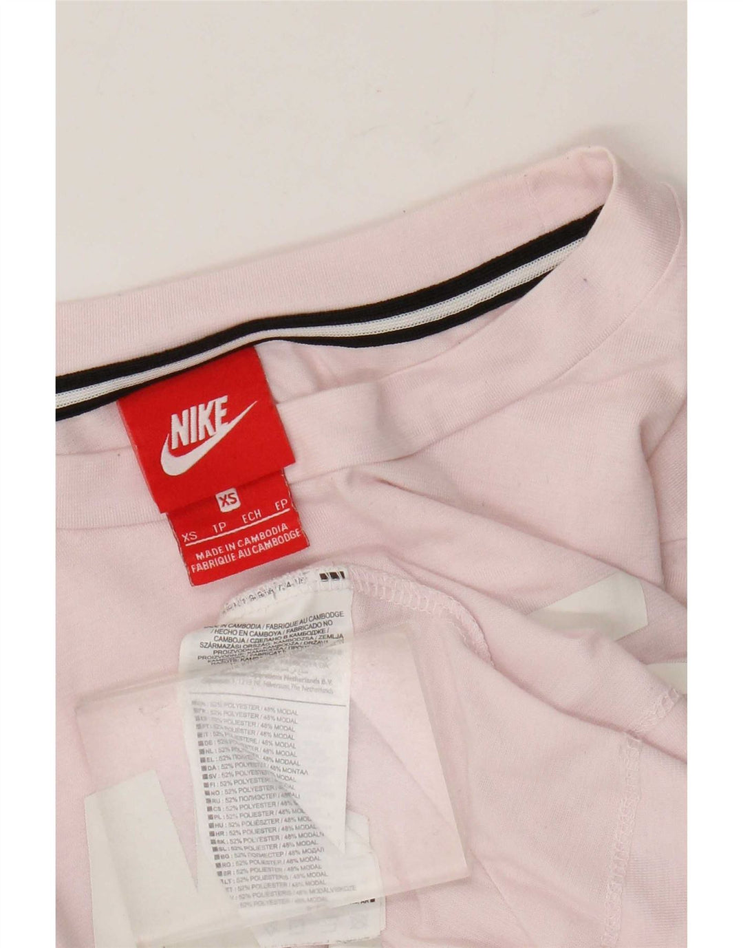 Женская футболка с графическим рисунком Nike Top UK 6 XS, розовый полиэстер