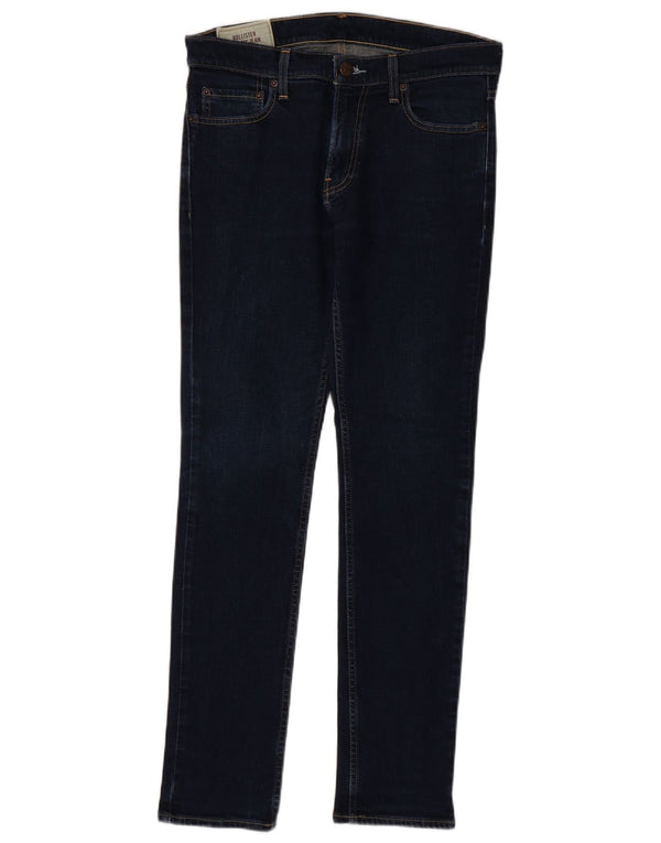 Мужские джинсы скинни Hollister W32 L32, темно-синий, хлопок