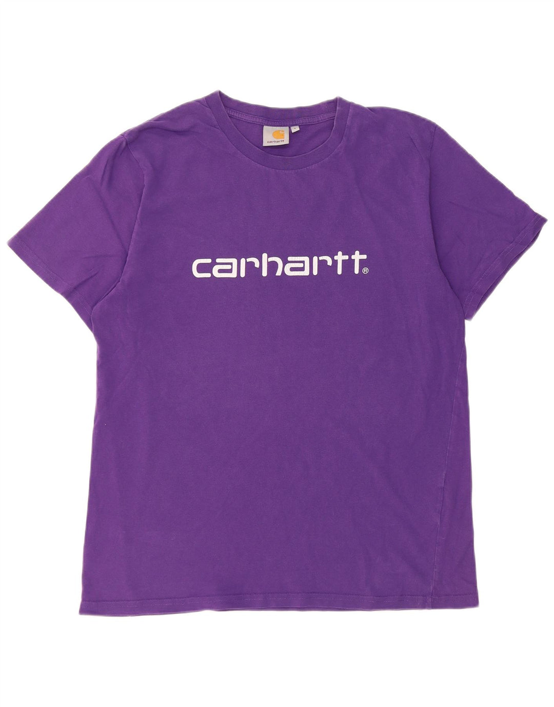Мужская футболка с рисунком Carhartt, большая, фиолетовая
