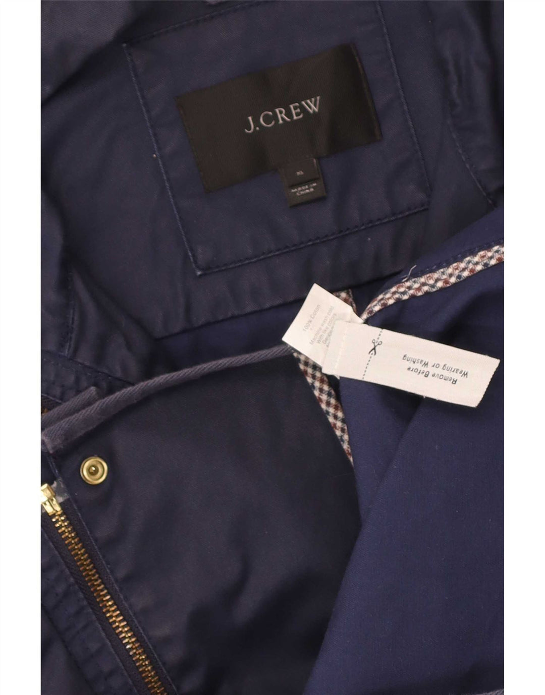 Женская функциональная куртка J. Crew UK 18 XL, темно-синий хлопок
