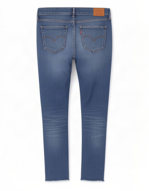 Женские джинсы скинни Levi's 711 W27 L27 синие, хлопок