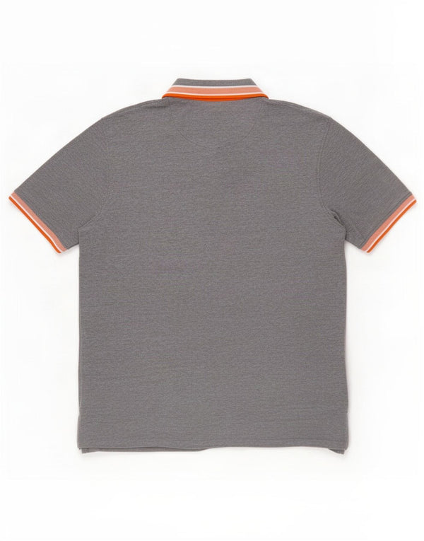 Мужская рубашка-поло Jack & Jones 2XL серая, хлопок