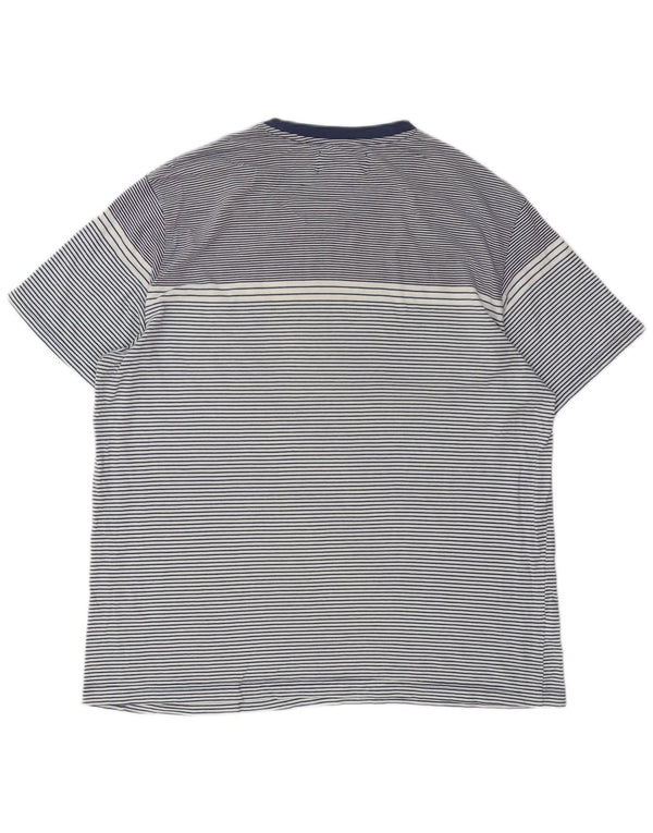 Мужская футболка PENGUIN, топ XL, темно-синяя полоска, хлопок