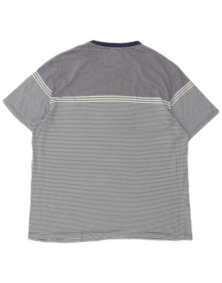 Мужская футболка PENGUIN, топ XL, темно-синяя полоска, хлопок