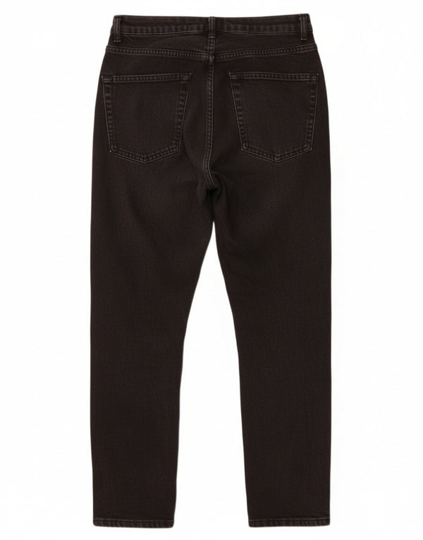 Женские зауженные джинсы Topshop Mom W28 L26, черный хлопок